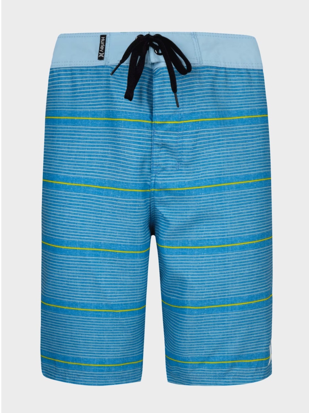 🌻NEW w/tag Boys Hurley Striped Boardshorts Blue Drawstring Swim Trunks Youth XL